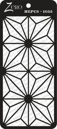 Brand Zero Pratibimb Craft Stencil - Code: BZPCS-1055 - Select Your Preferred Size