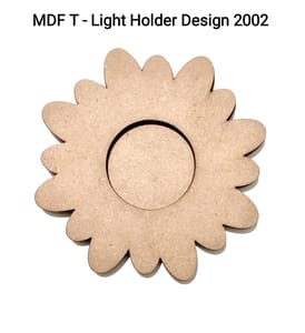 Brand Zero MDF Tea Light Holder Double Layer - Design BZMDFTEALHDDL2002