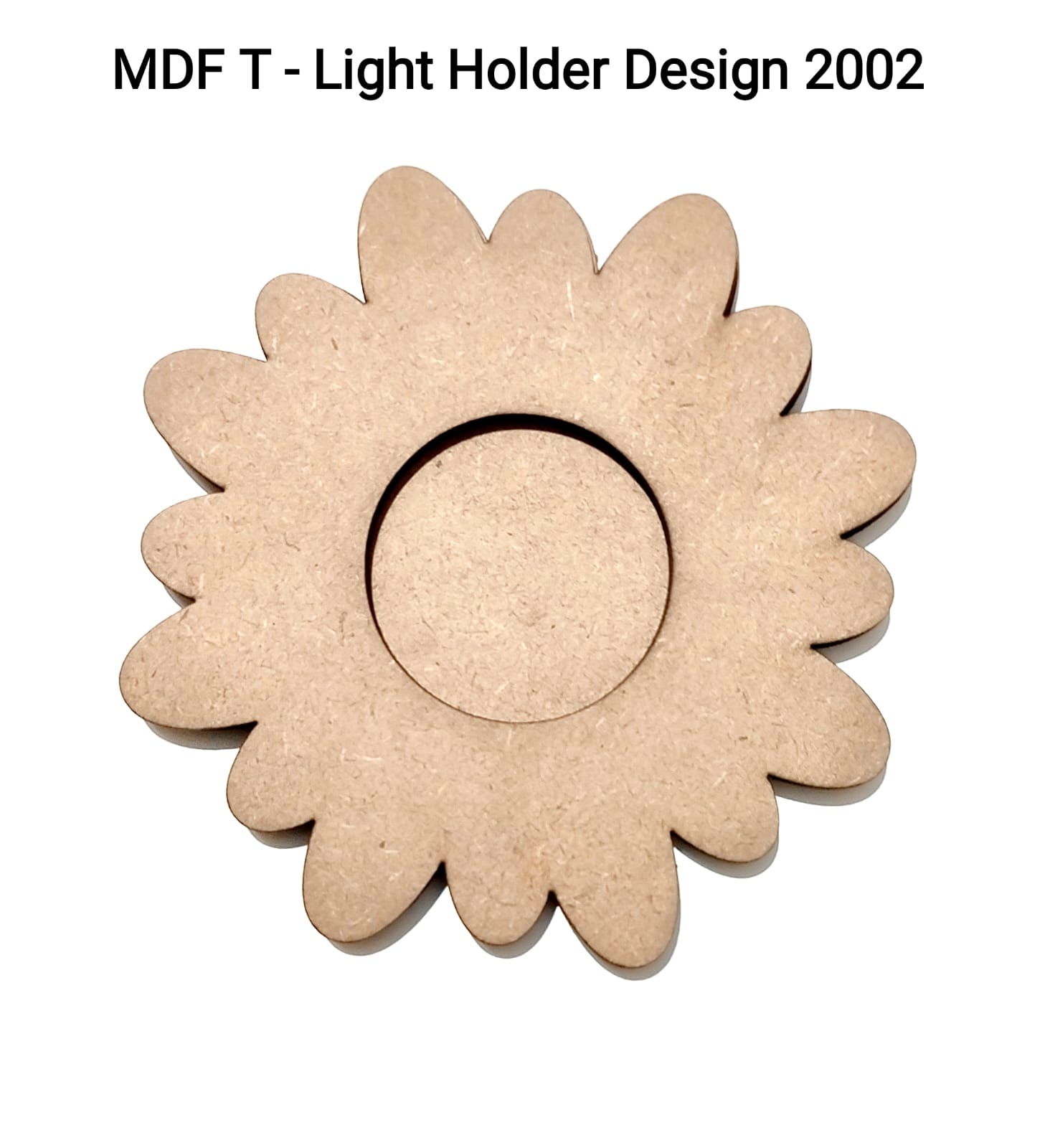 Brand Zero MDF Tea Light Holder Double Layer - Design BZMDFTEALHDDL2002