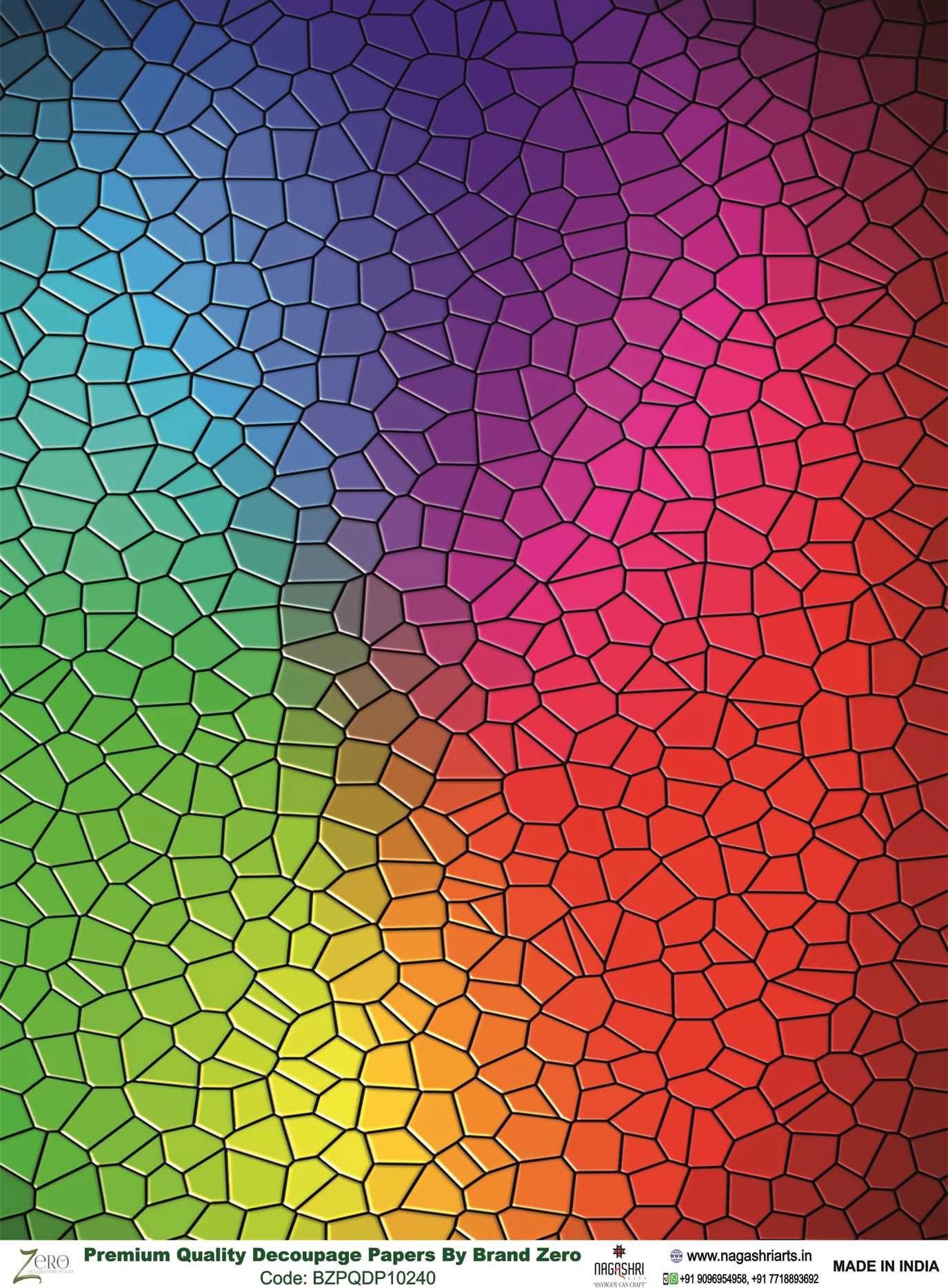 Brand Zero Premium Quality Decoupage Paper Pack of Two - Design Code: BZPQDP10240