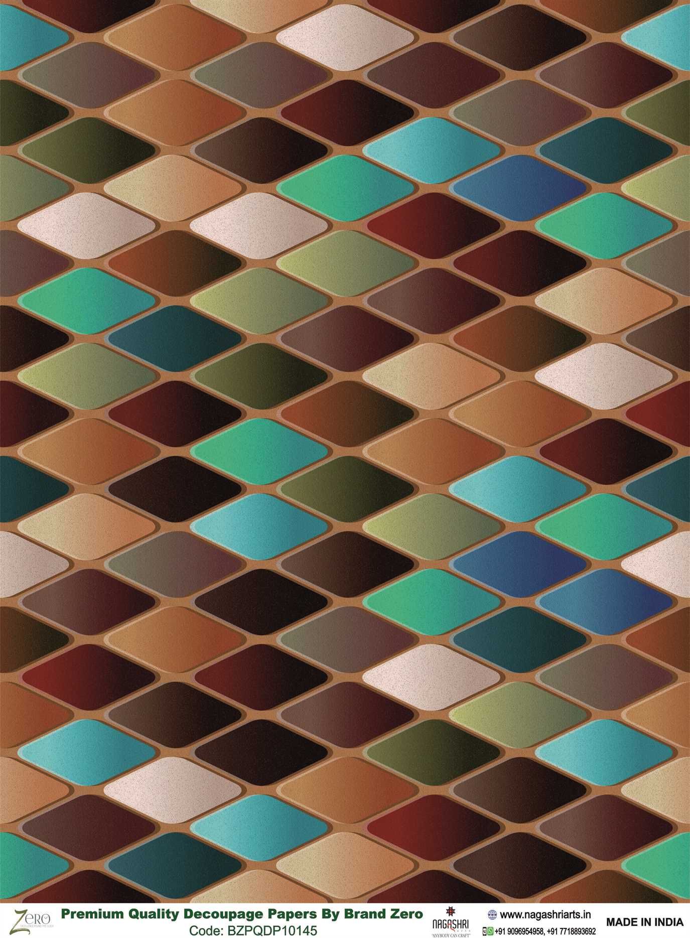 Brand Zero Premium Quality Decoupage Paper Pack of Two - Design Code: BZPQDP10145