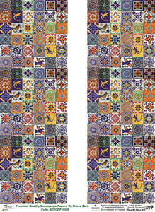 Brand Zero Premium Quality Decoupage Paper Pack of Two - Design Code: BZPQDP10269