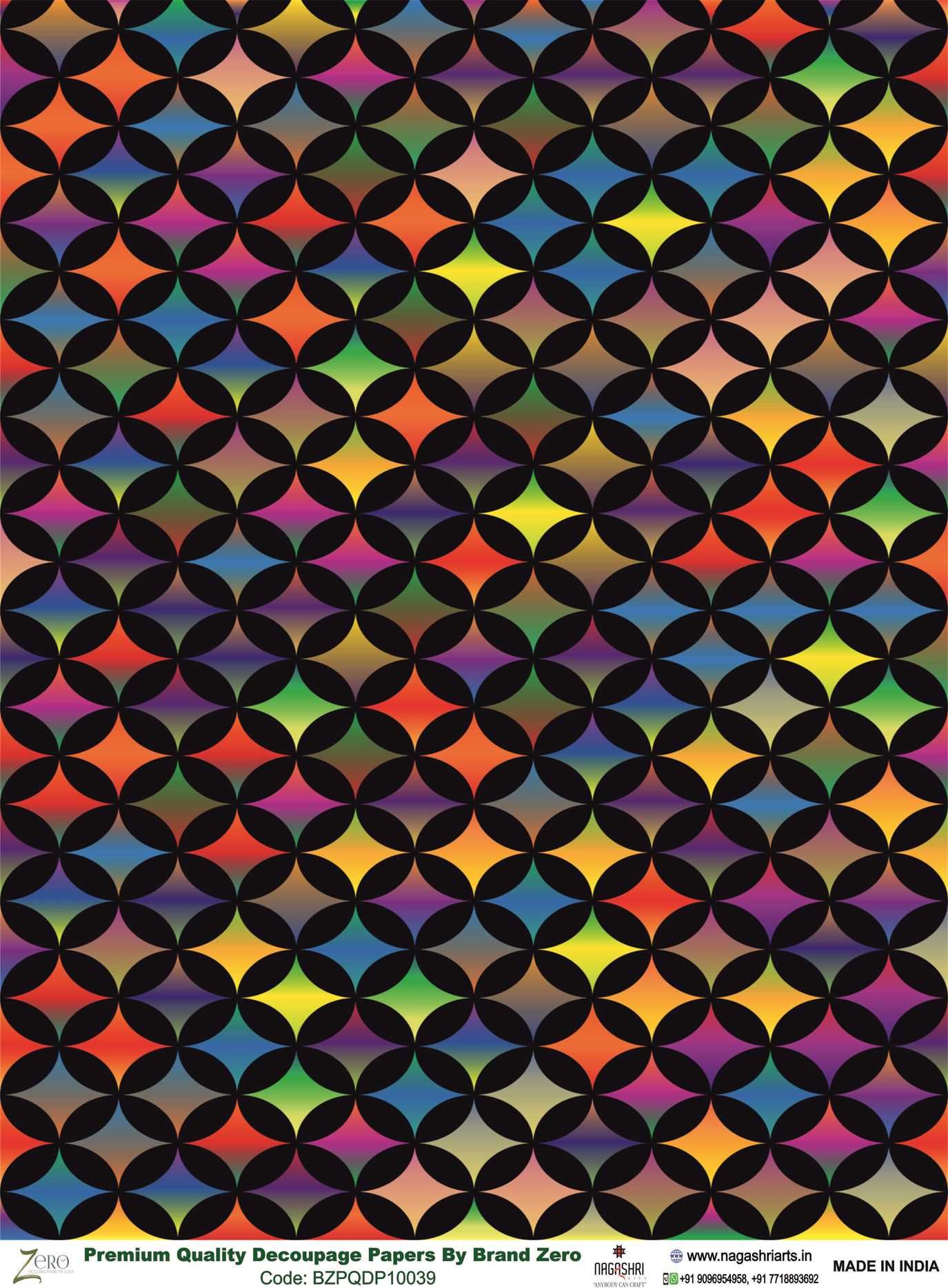 Brand Zero Premium Quality Decoupage Paper Pack of Two - Design Code: BZPQDP10039