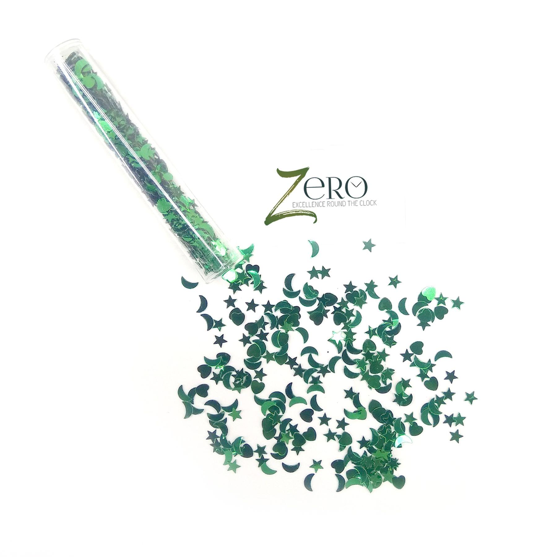 Brand Zero - Metallic Glitters - Green Color Single Tube