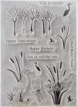 Clear Stamps Imported - Layered Flower Design 4 10cm * 15cm