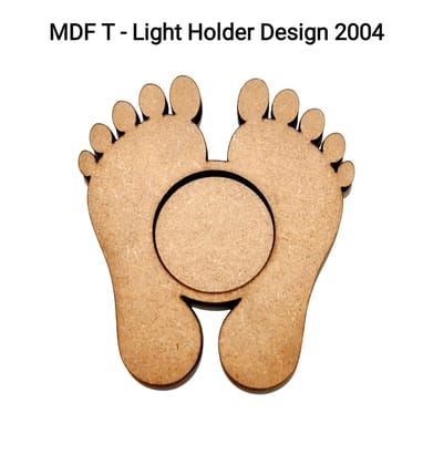 Brand Zero MDF Tea Light Holder Double Layer - Design BZMDFTEALHDDL2004