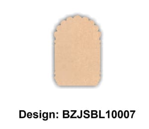 Brand Zero Plain MDF Diy Jharokha Base - Single Base Layer - Design BZJSBL10007 - Select Your Preference Of Size & Thickness