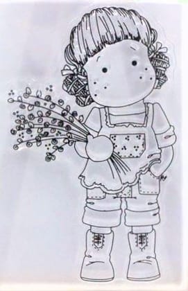 Clear Stamps Imported - Lovely Girl Design 4 - 9cm*6cm
