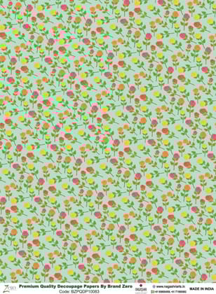 Brand Zero Premium Quality Decoupage Paper Pack of Two - Design Code: BZPQDP10083