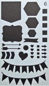Stencil - 4"*7" Design 6