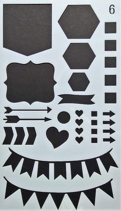 Stencil - 4"*7" Design 6