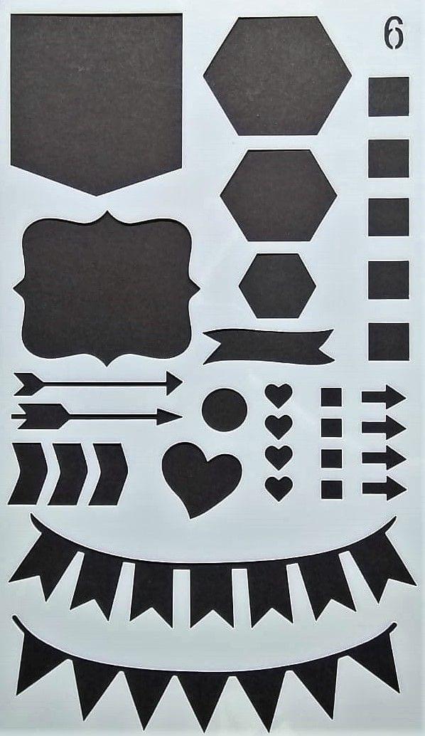 Stencil - 4"*7" Design 6