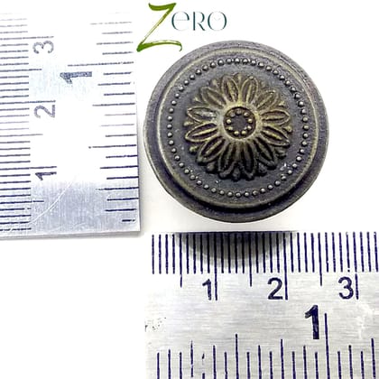 Brand Zero Vintage Metal Charms - Knobe Design 2 - Pack of 1 Pcs - 25mm*18mm