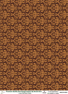Brand Zero Premium Quality Decoupage Paper Pack of Two - Design Code: BZPQDP10064
