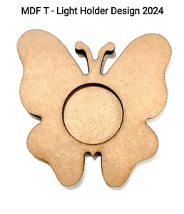 Brand Zero MDF Tea Light Holder Double Layer - Design BZMDFTEALHDDL2024