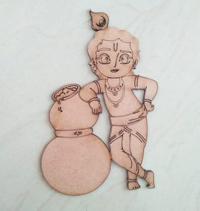 Brand Zero Pre Marked MDF Base - Makhan Chor Design 1 - Select Your Preference Of Size & Thickness Brand Zero Pre Marked MDF Base - Makhan Chor Design 1 - Select Your Preference Of Size & Thickness