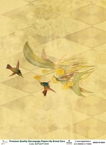 Brand Zero Premium Quality Decoupage Paper Pack of Two - Design Code: BZPQDP10048