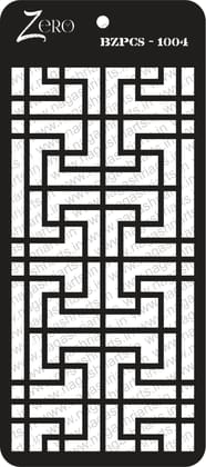 Brand Zero Pratibimb Craft Stencil - Code: BZPCS-1004