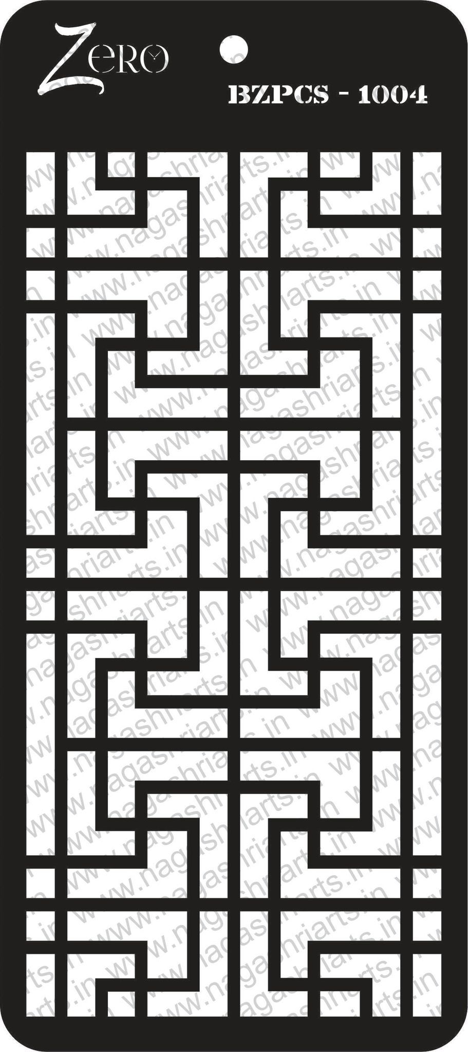 Brand Zero Pratibimb Craft Stencil - Code: BZPCS-1004
