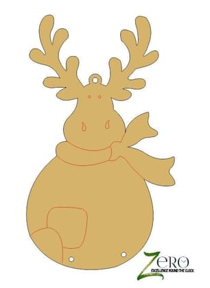 Brand Zero Pre Marked MDF Base - Reindeer Design 3 - Select Your Preference Of Size & Thickness Brand Zero Pre Marked MDF Base - Reindeer Design 3 - Select Your Preference Of Size & Thickness