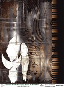 Brand Zero Premium Quality Decoupage Paper Pack of Two - Design Code: BZPQDP10156