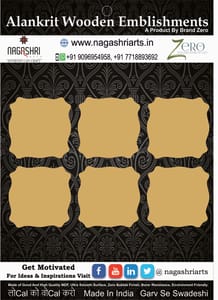 Brand Zero MDF Wonky Coasters - Pack of 6 Pcs