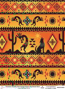 Brand Zero Premium Quality Decoupage Paper Pack of Two - Design Code: BZPQDP10115