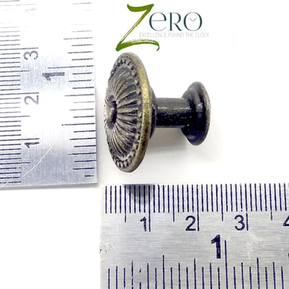 Brand Zero Vintage Metal Charms - Knobe Design 3 - Pack of 1 Pcs - 24mm*18mm