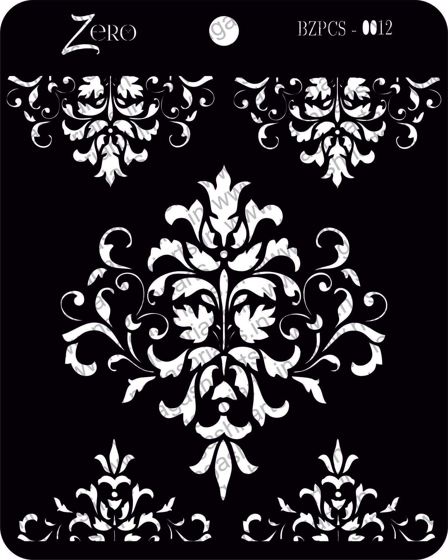 Brand Zero Pratibimb Craft Stencil - Code: BZPCS-0012 - Select Your Preferred Size