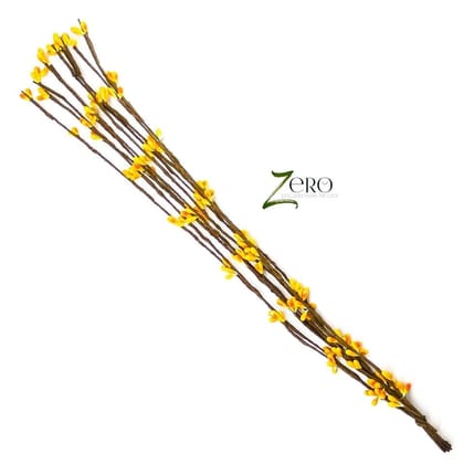 Bunch of 10 Pcs Two Tone Pollan Sticks Dual Color - Orange And Yellow