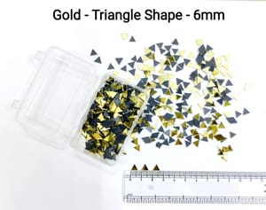 Gold Mirror Cutouts for Lippan Art - Triangle Shape - 6mm - Select Your Quantity