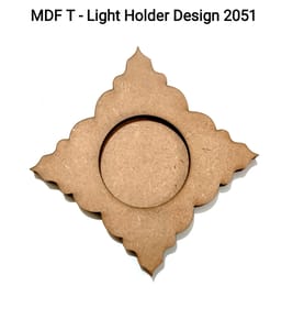 Brand Zero MDF Tea Light Holder Double Layer - Design BZMDFTEALHDDL2051