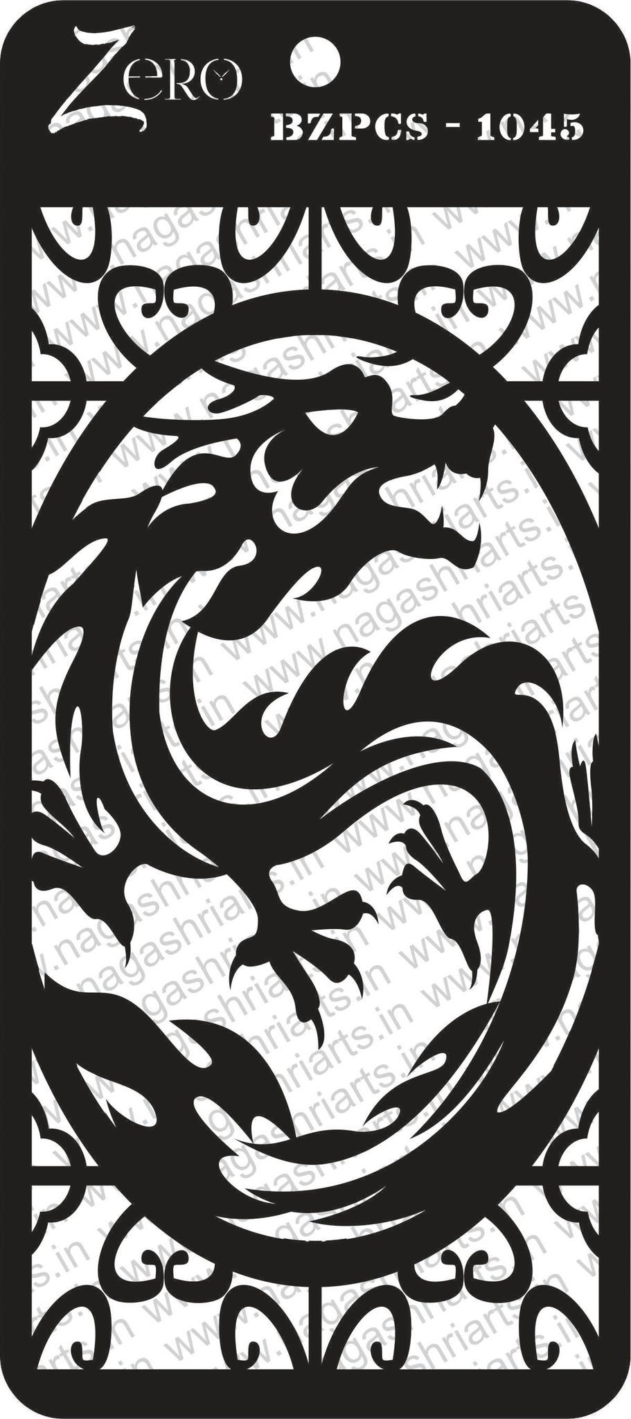 Brand Zero Pratibimb Craft Stencil - Code: BZPCS-1045 - Select Your Preferred Size