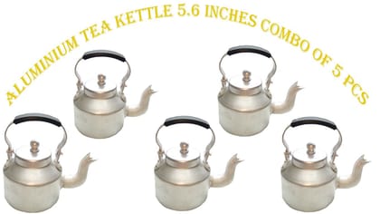 Aluminium Tea Kettle 5.6 Inches - Combo of 5 Pcs Aluminium Tea Kettle 5.6 Inches - Combo of 5 Pcs