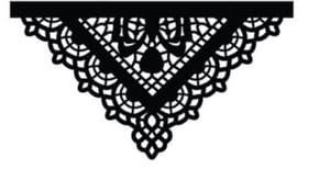 Brand Zero Die - Lace Frame For Envelope Metal Cutting Dies 8.0 x 15.0 CM