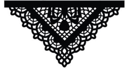 Brand Zero Die - Lace Frame For Envelope Metal Cutting Dies 8.0 x 15.0 CM