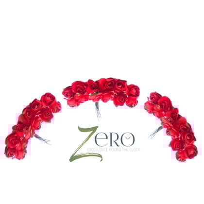 Bunch of 36 Pcs Hand Made Paper Flower - Red Color Bunch of 36 Pcs Hand Made Paper Flower - Red Color