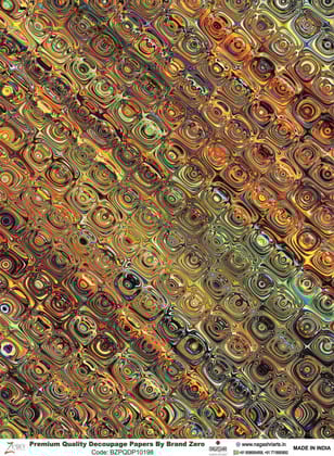 Brand Zero Premium Quality Decoupage Paper Pack of Two - Design Code: BZPQDP10198