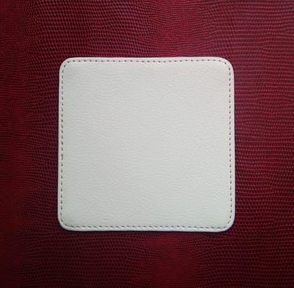 Brand Zero Square Coaster - Faux Leather