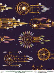 Brand Zero Premium Quality Decoupage Paper Pack of Two - Design Code: BZPQDP10036