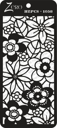 Brand Zero Pratibimb Craft Stencil - Code: BZPCS-1058 - Select Your Preferred Size