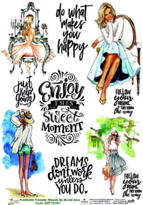 Brand Zero Pratibimb Transfer Sheets - BZPTS1001-Dreams