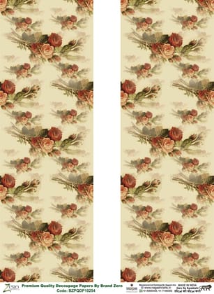 Brand Zero Premium Quality Decoupage Paper Pack of Two - Design Code: BZPQDP10254