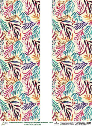 Brand Zero Premium Quality Decoupage Paper Pack of Two - Design Code: BZPQDP10265