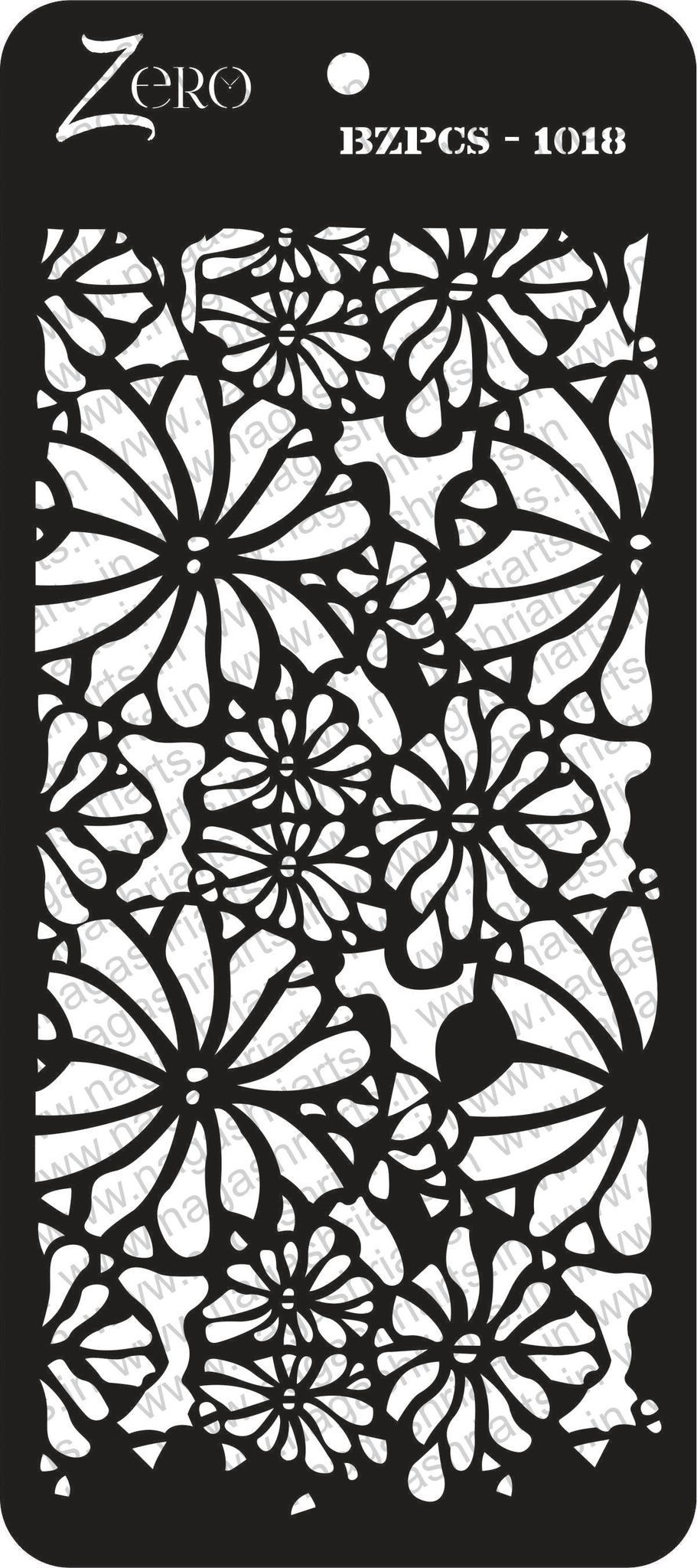 Brand Zero Pratibimb Craft Stencil - Select Your Preferred Size - Code: BZPCS-1018