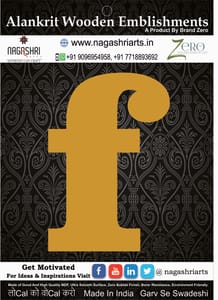 Brand Zero Alphabets, Numbers, Monograms - Lower Case F - CLBBT Font - Select Your Preference