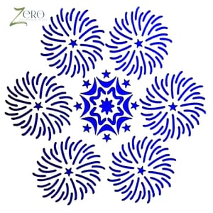 Imported Stencils- 5"*5"- Floral Graphic Mandala Design Background 18