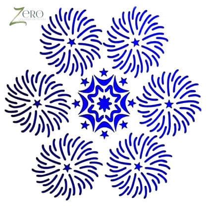 Imported Stencils- 5"*5"- Floral Graphic Mandala Design Background 18