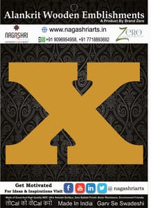 Brand Zero Alphabets, Numbers, Monograms - Lower Case X - CLBBT Font - Select Your Preference