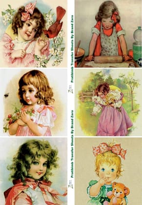 Brand Zero Pratibimb Transfer Sheets - Cuties